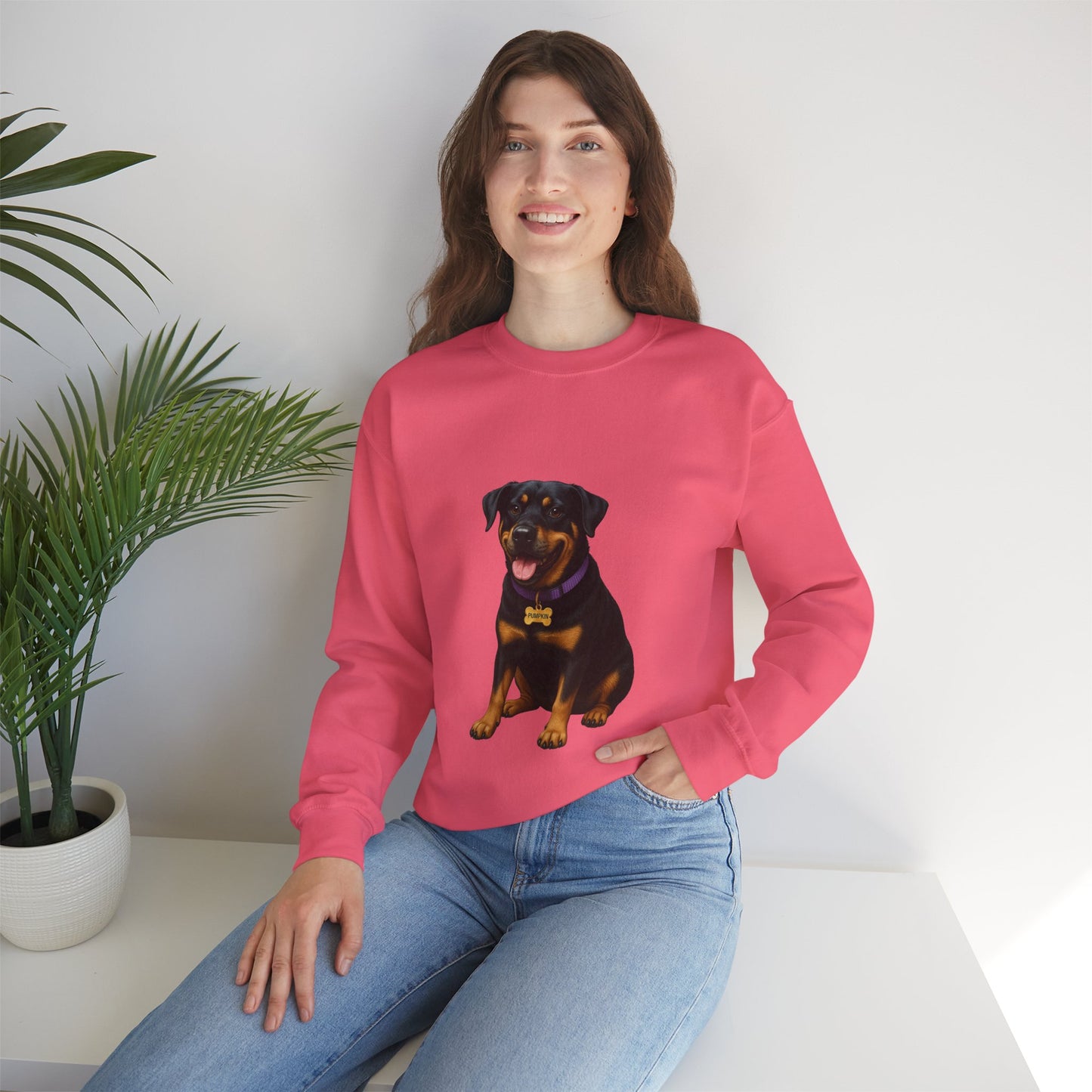 Rottweiler Lab Mix Pumpkin Sweatshirt