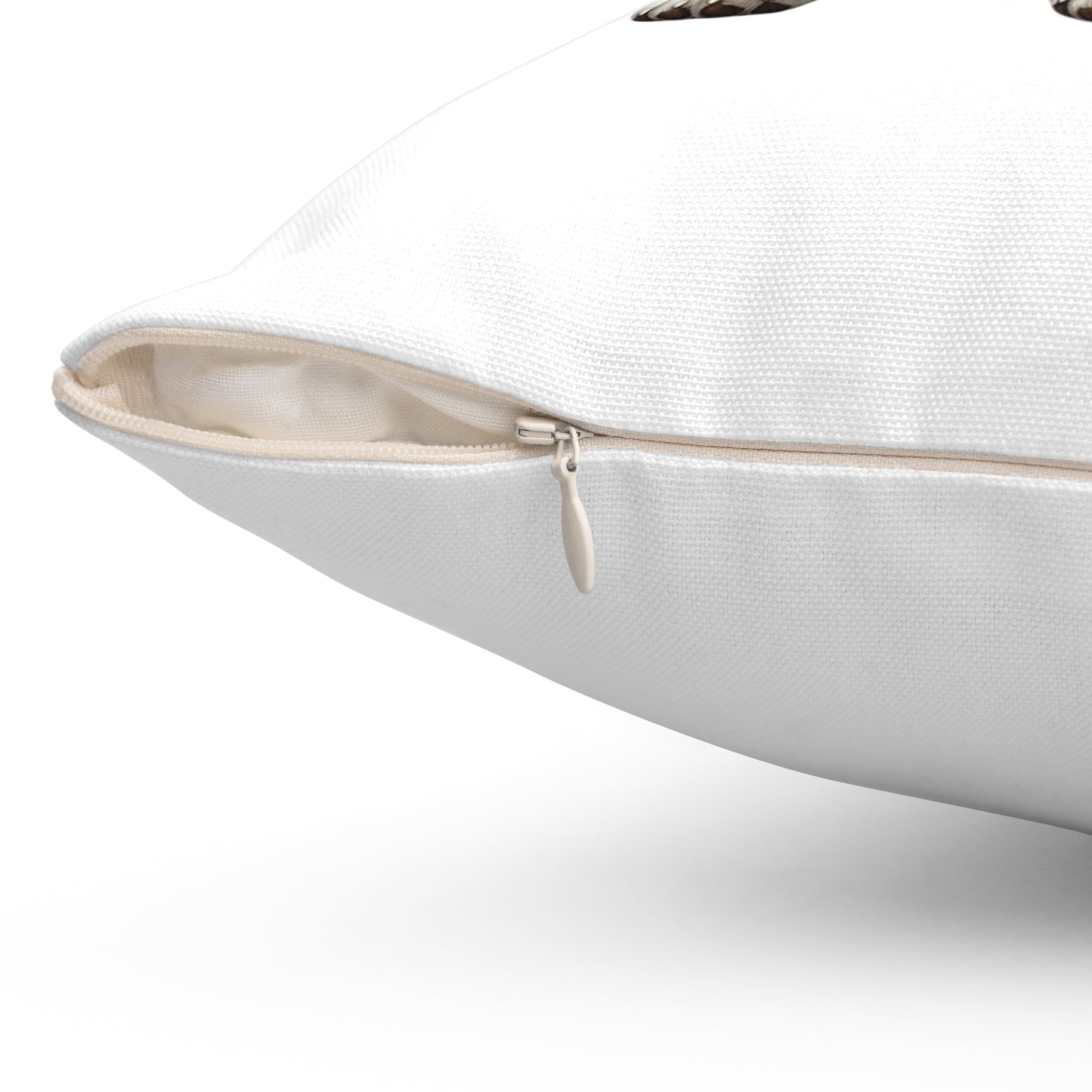 Corgi Wearing a Conductor's Hat - Throw Pillow