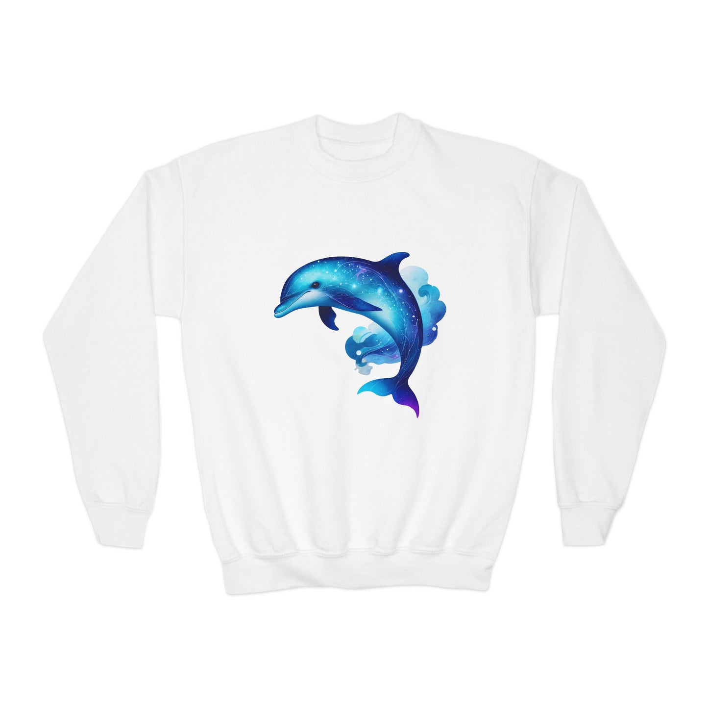 Neptune The Dolphin Youth Crewneck Sweatshirt - Comfy and Cute Style for Kids