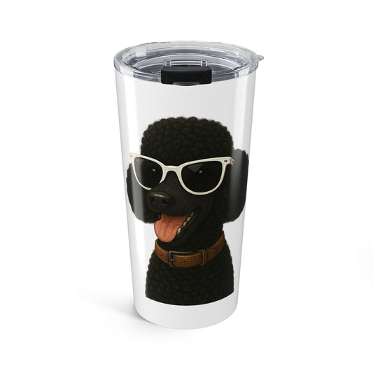 Black Poodle Wearing Sunglasses - 20oz Tumbler