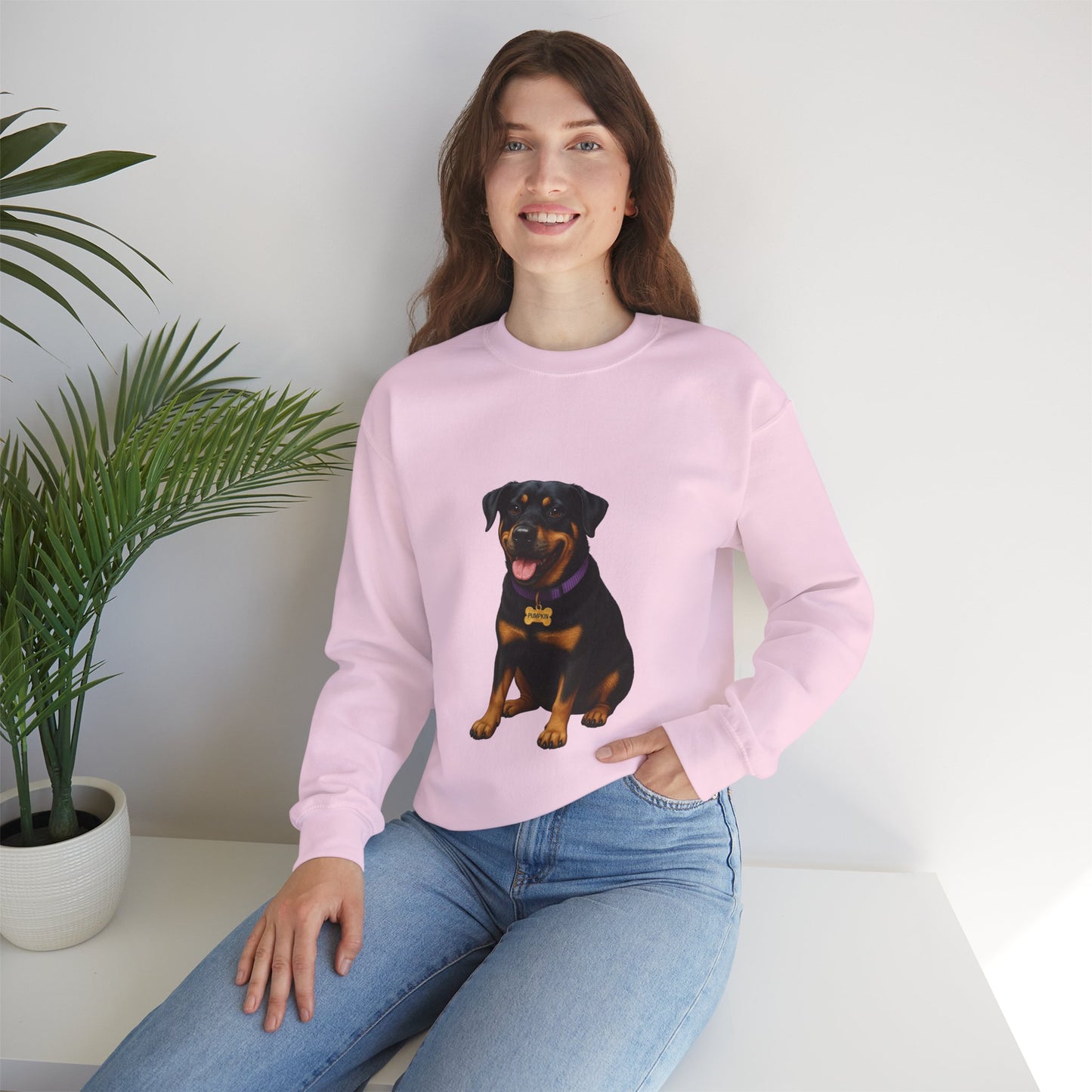 Rottweiler Lab Mix Pumpkin Sweatshirt
