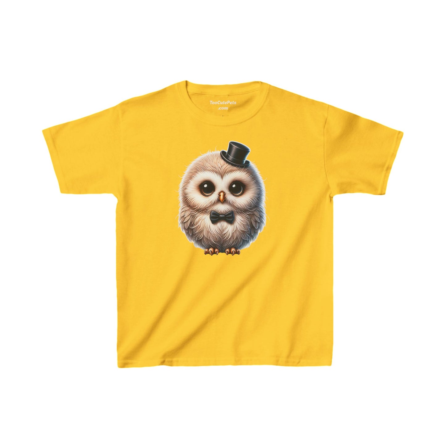 Owl Wearing A Top Hat Youth T-Shirt - Too Cute Pets