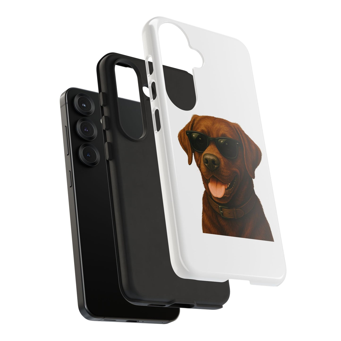 Brown Labrador Retriever Wearing Sunglasses - Tough Phone Case