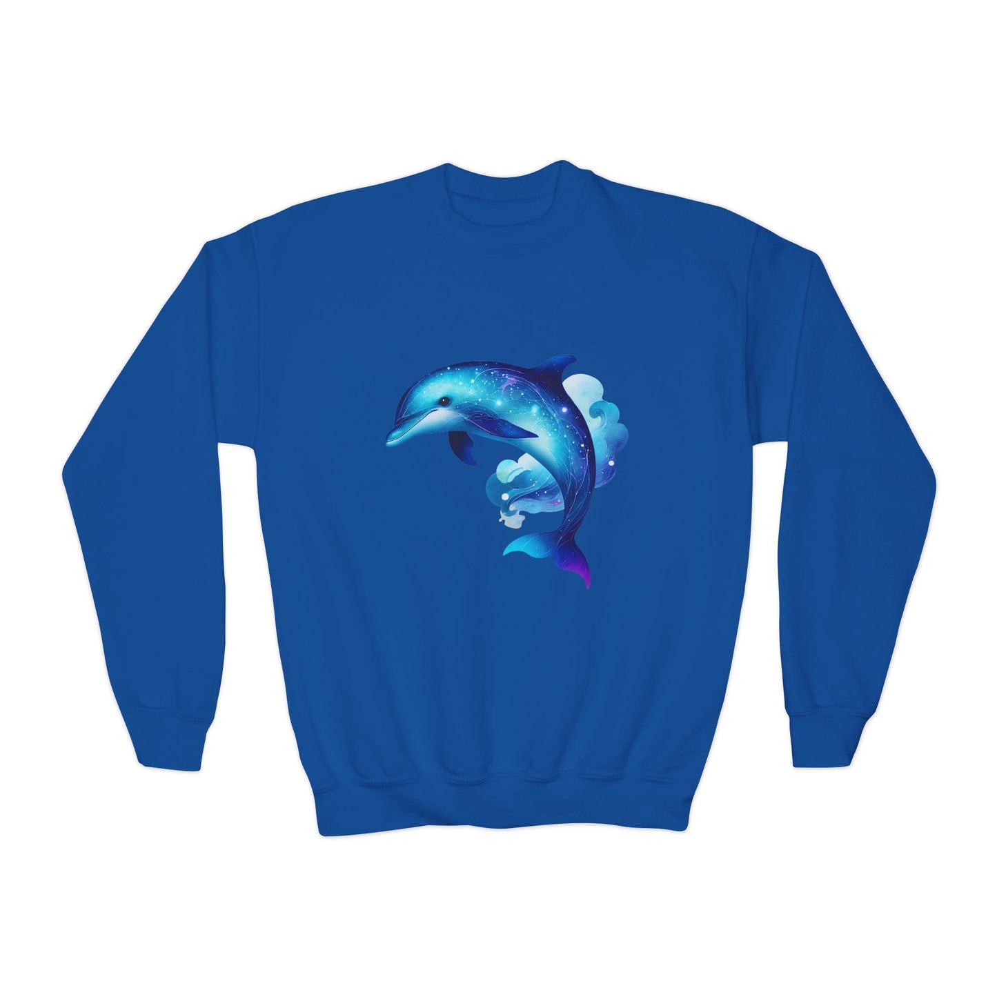Neptune The Dolphin Youth Crewneck Sweatshirt - Comfy and Cute Style for Kids