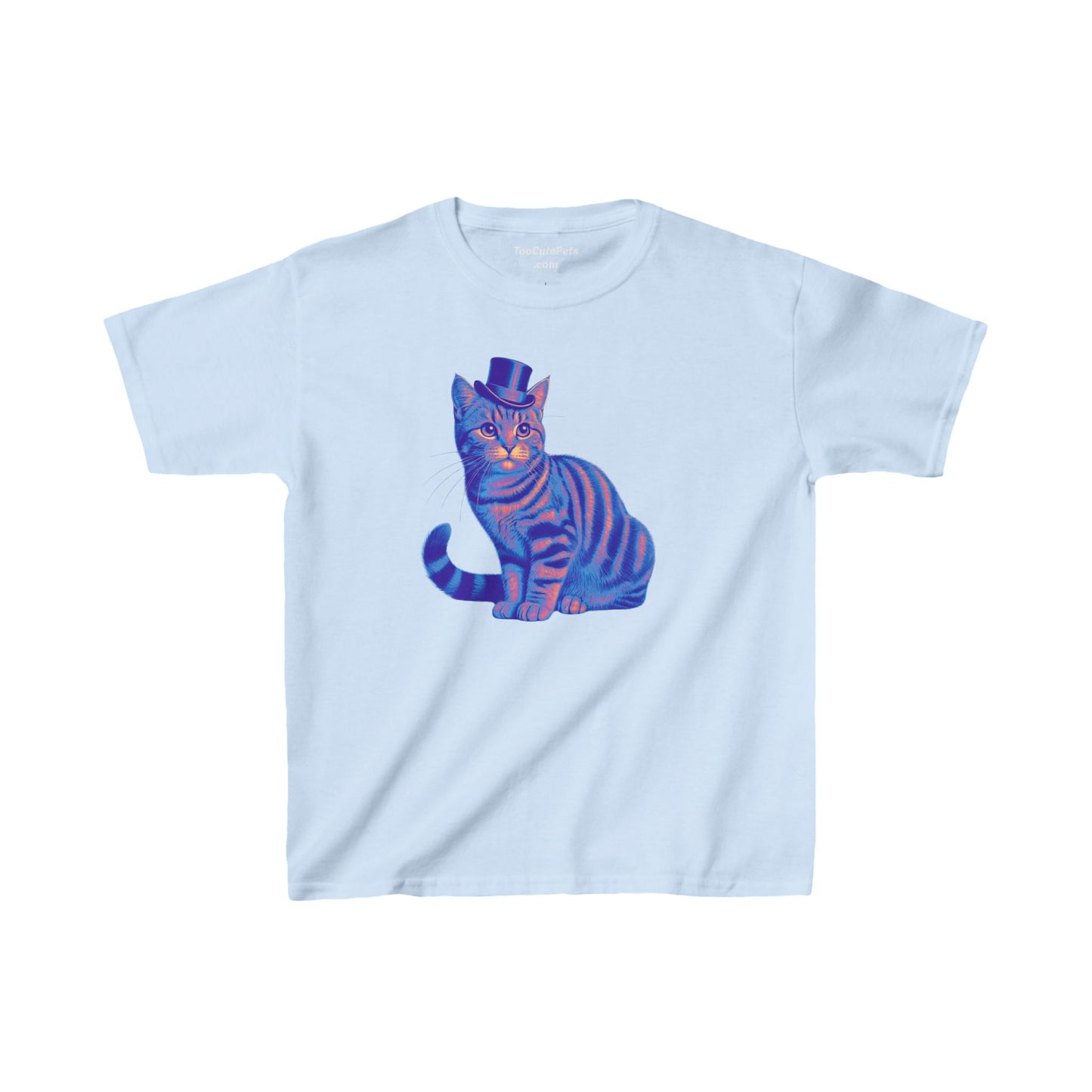 Tabby Wearing Top Hat Youth T-Shirt(Multi Color Image) - Too Cute Pets