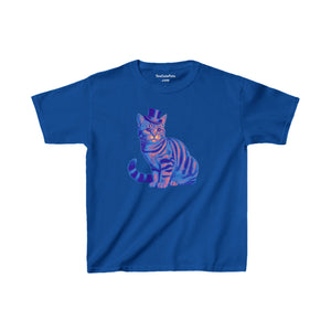 Tabby Wearing Top Hat Youth T-Shirt(Multi Color Image) - Too Cute Pets