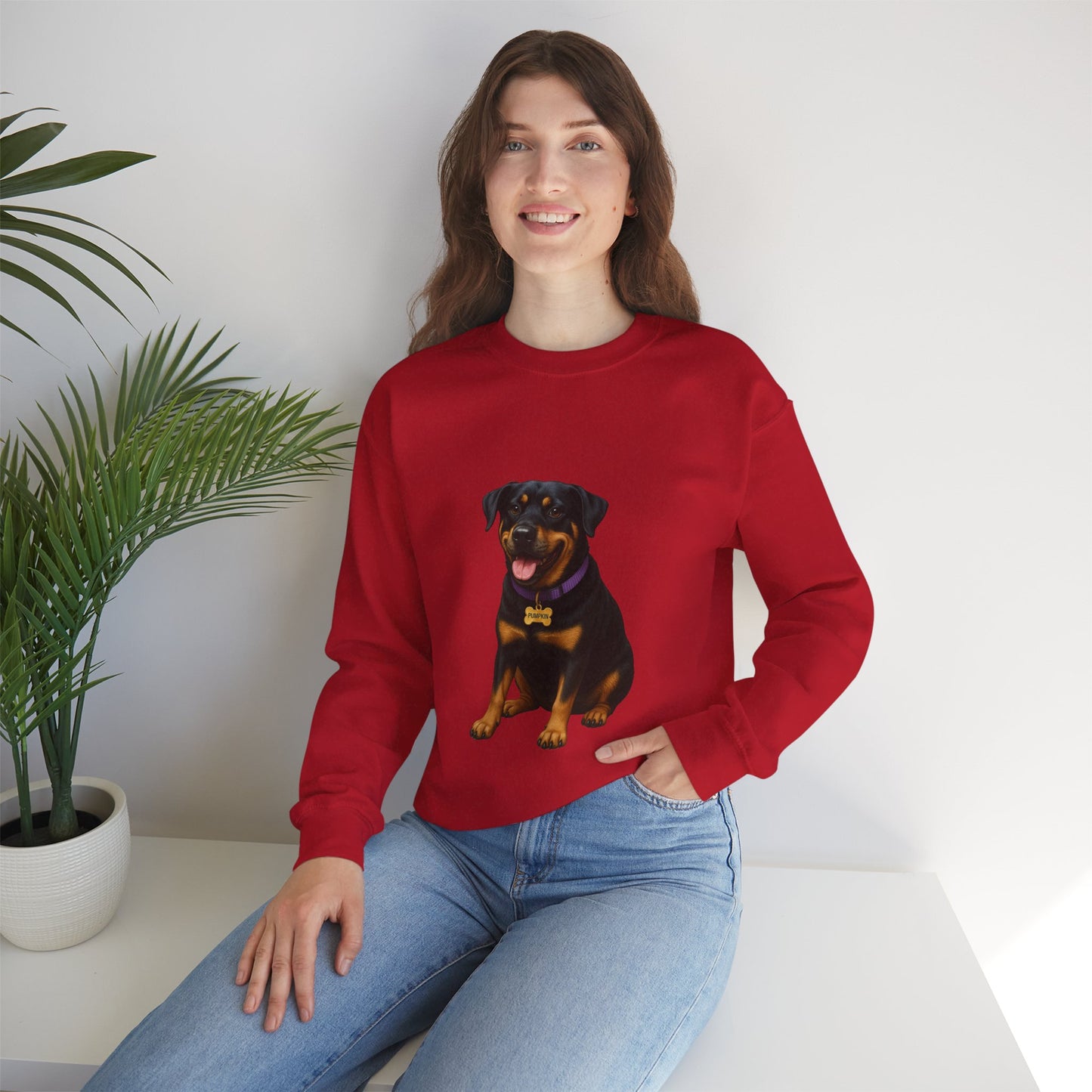 Rottweiler Lab Mix Pumpkin Sweatshirt