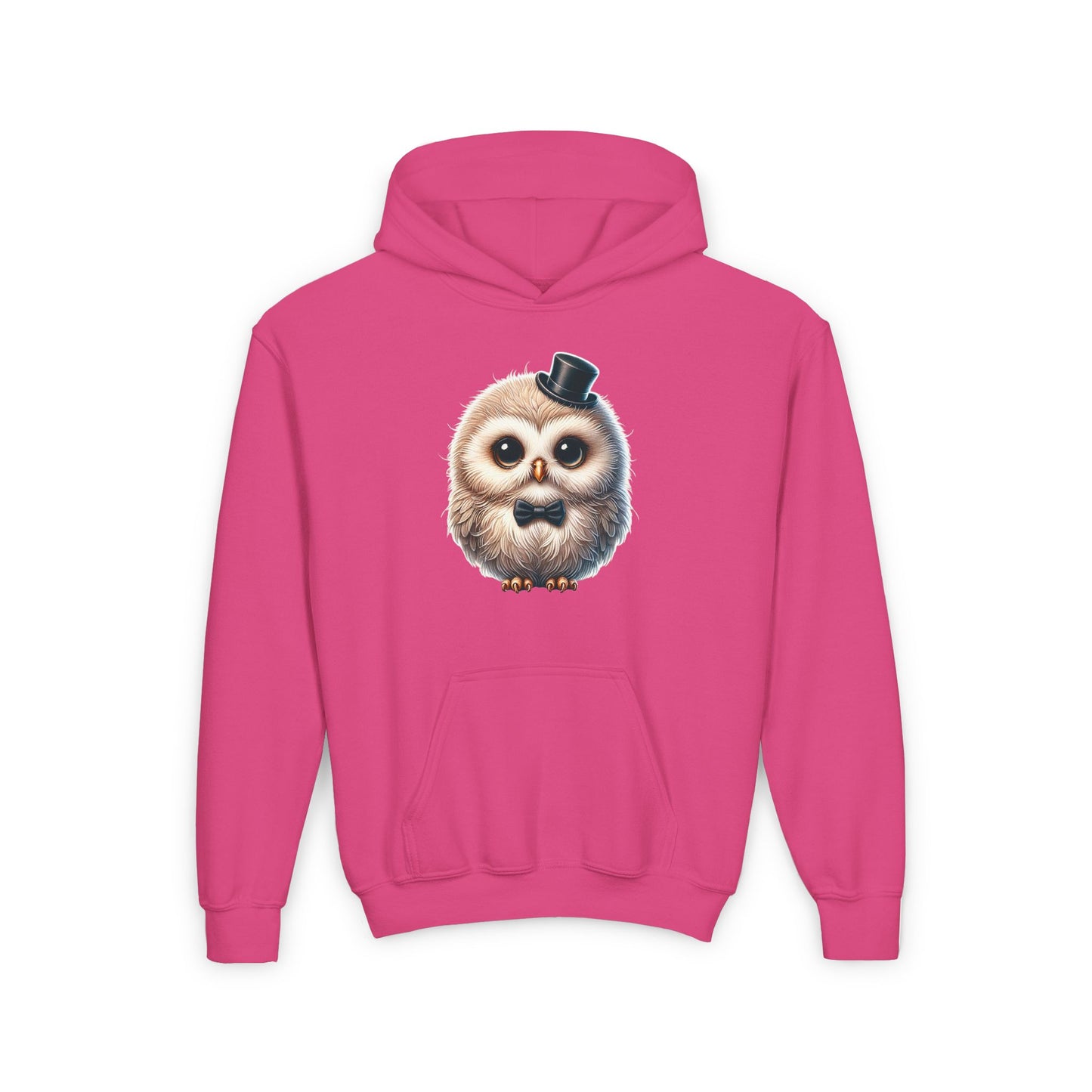 Owl Wearing A Top Hat - Hooded Youth Sweatshirt - Too Cute Pets