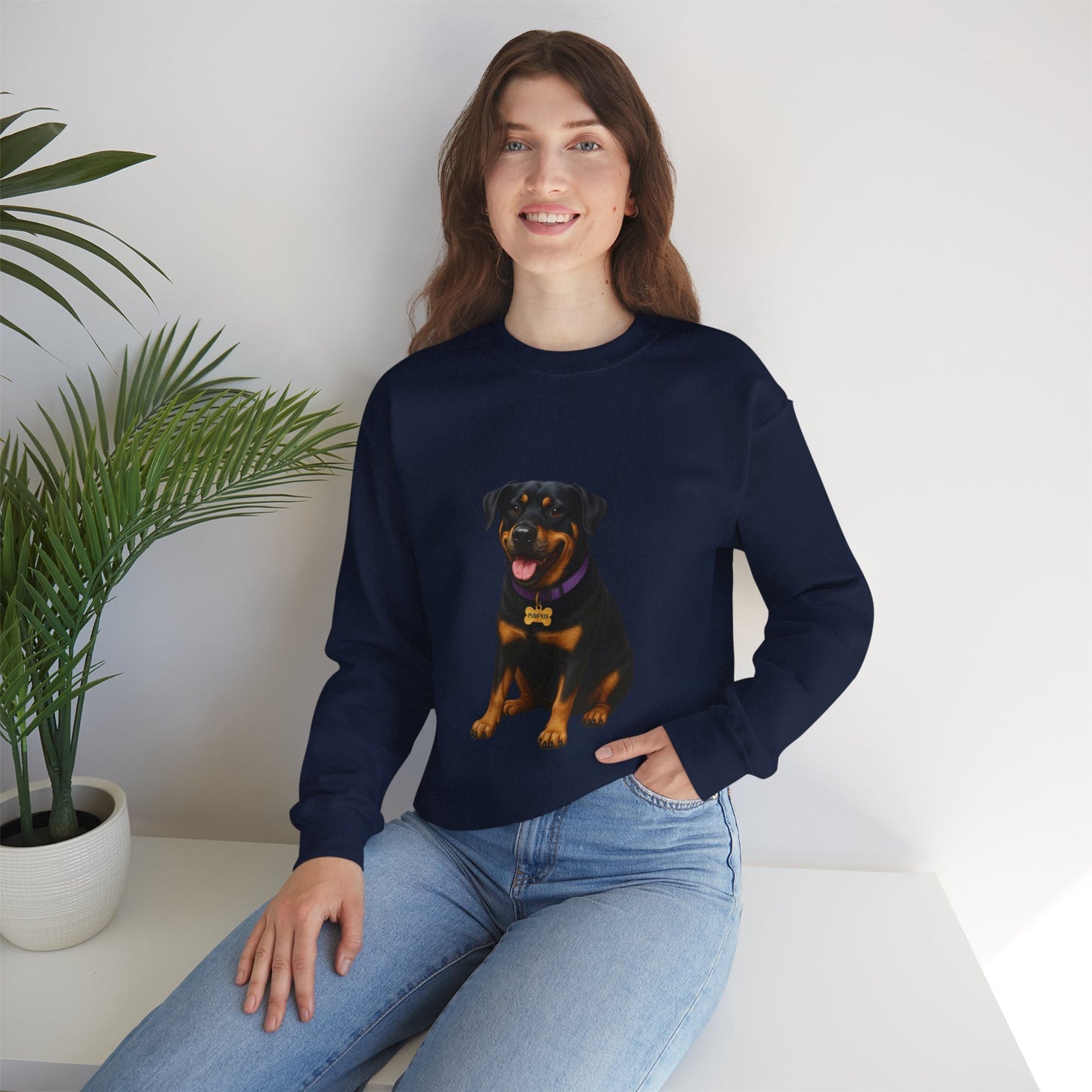 Rottweiler Lab Mix Pumpkin Sweatshirt