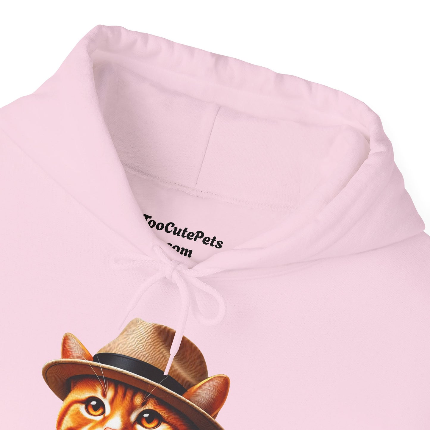 Tabby Cat in Fedora & Suit – Adult Unisex Hoodie