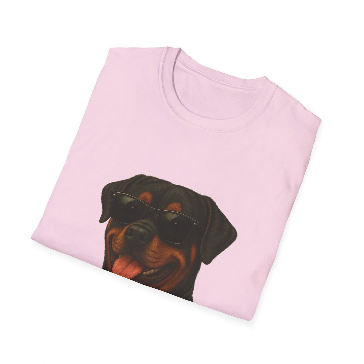 Rottweiler Wearing Sunglasses - Adult T-Shirt