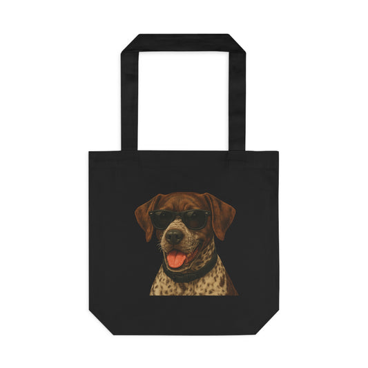 German Shorthaired Pointer Wearing Sunglasses Cotton Tote Bag
