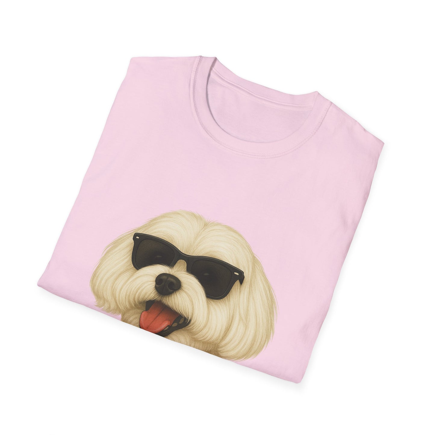 Maltese Wearing Sunglasses - Adult T-Shirt