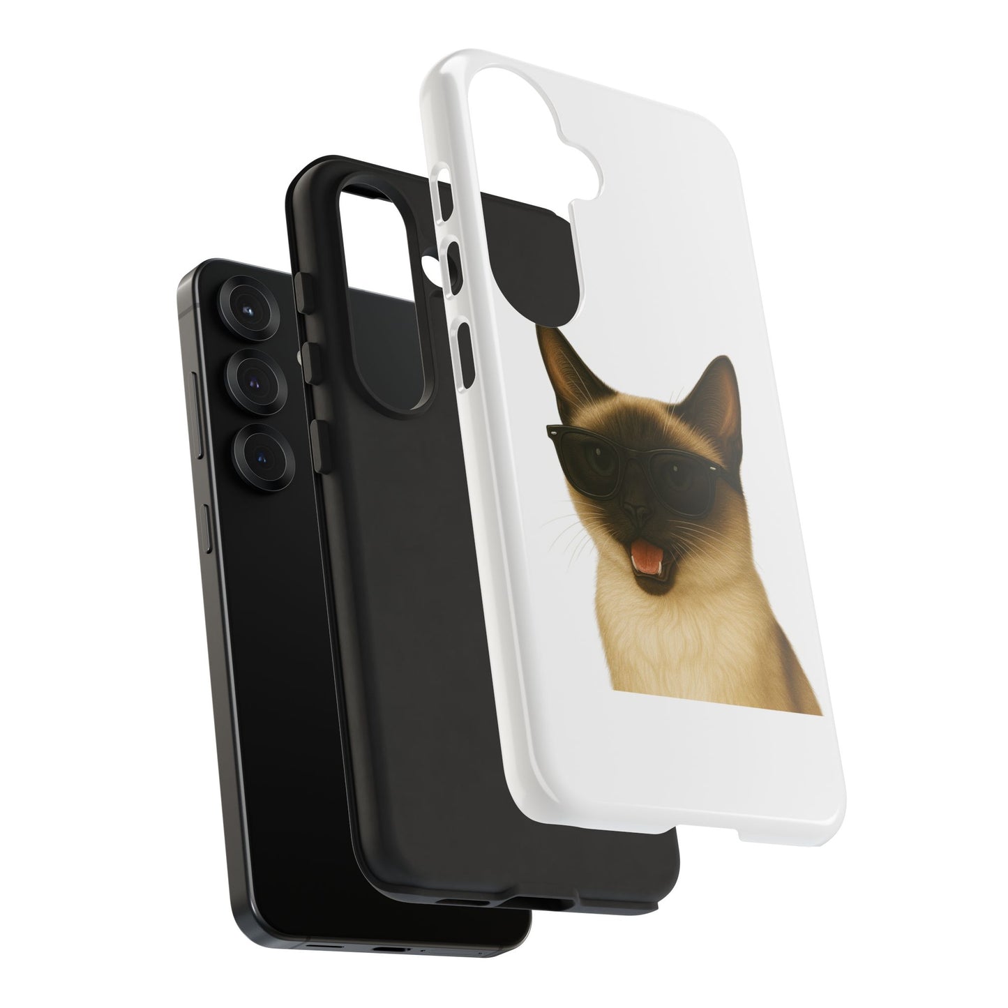 Siamese Cat Wearing Sunglasses - Tough Phone Case