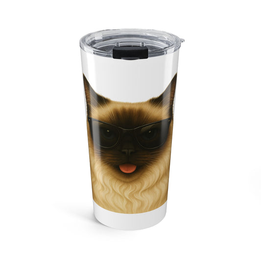 Ragdoll Cat Wearing Sunglasses - 20oz Tumbler