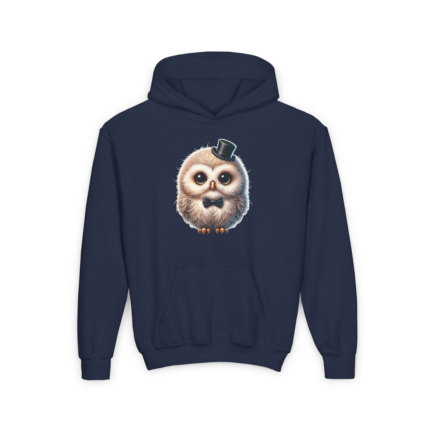 Owl Wearing A Top Hat - Hooded Youth Sweatshirt - Too Cute Pets