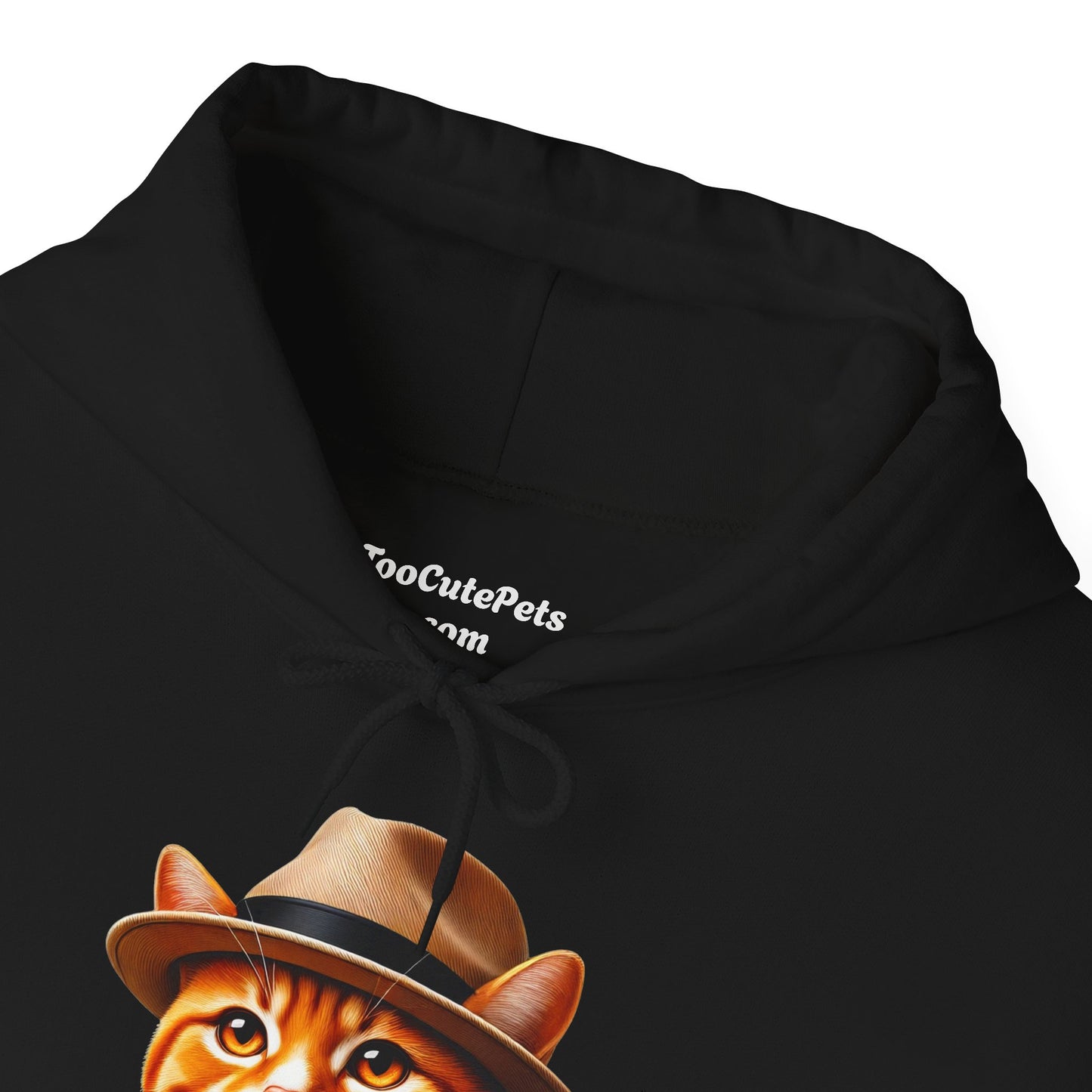 Tabby Cat in Fedora & Suit – Adult Unisex Hoodie