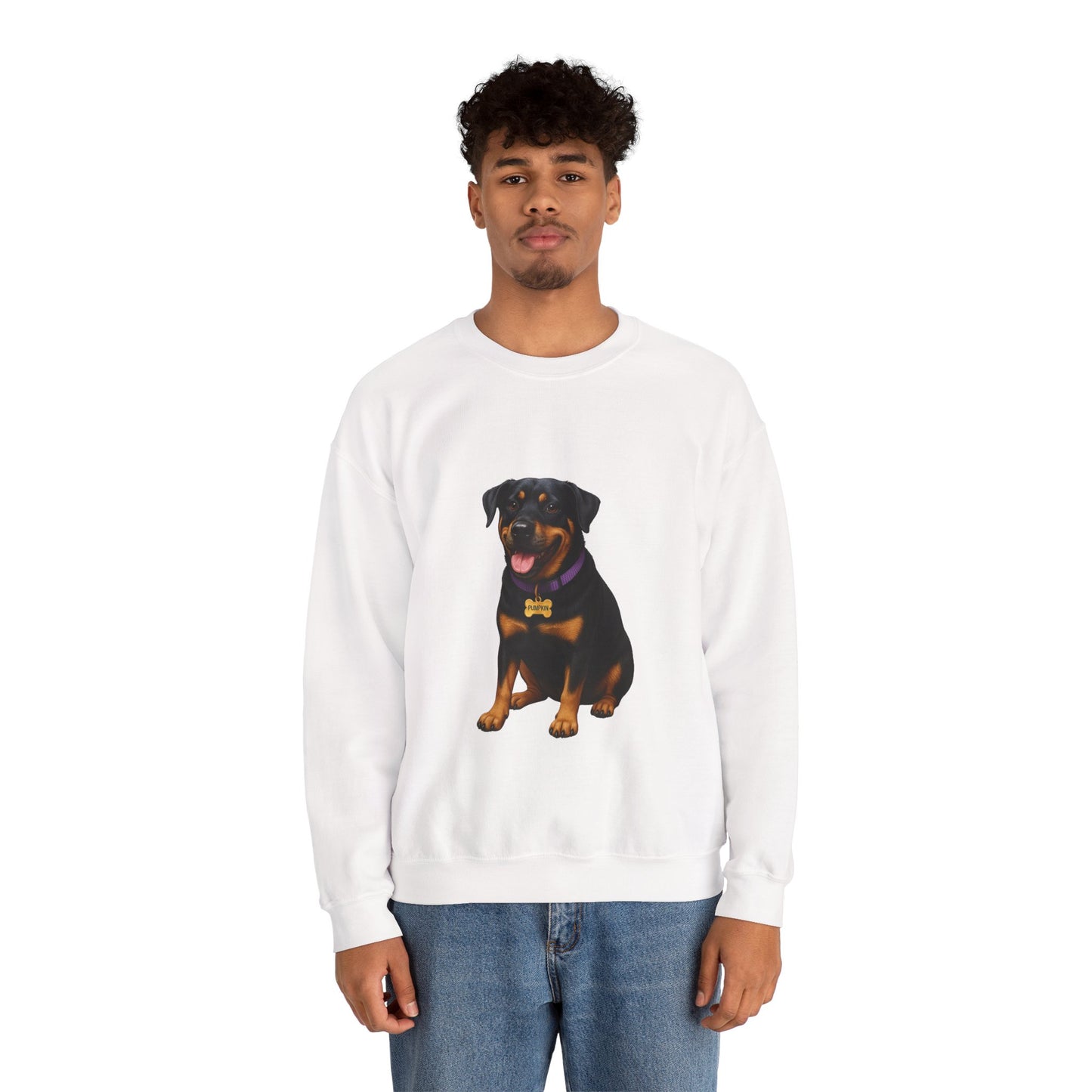 Rottweiler Lab Mix Pumpkin Sweatshirt