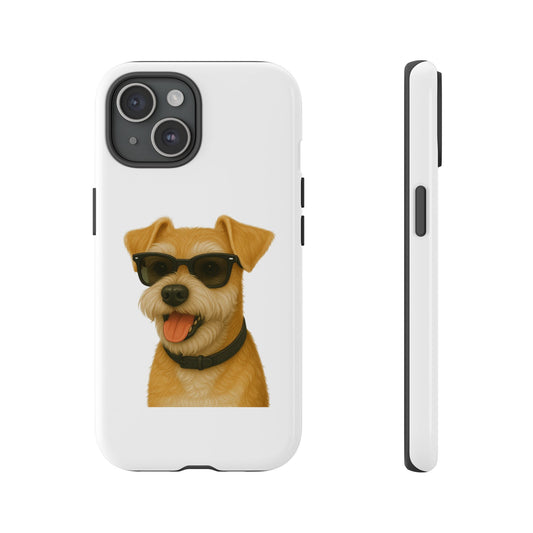 Miniature Schnauzer Wearing Sunglasses - Tough Phone Case
