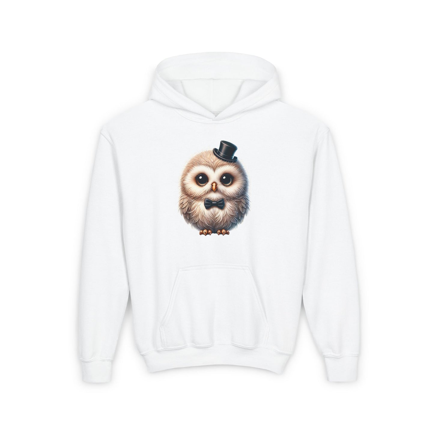 Owl Wearing A Top Hat - Hooded Youth Sweatshirt - Too Cute Pets