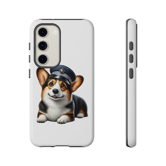 Corgi Wearing a Conductor's Hat - Tough Phone Case
