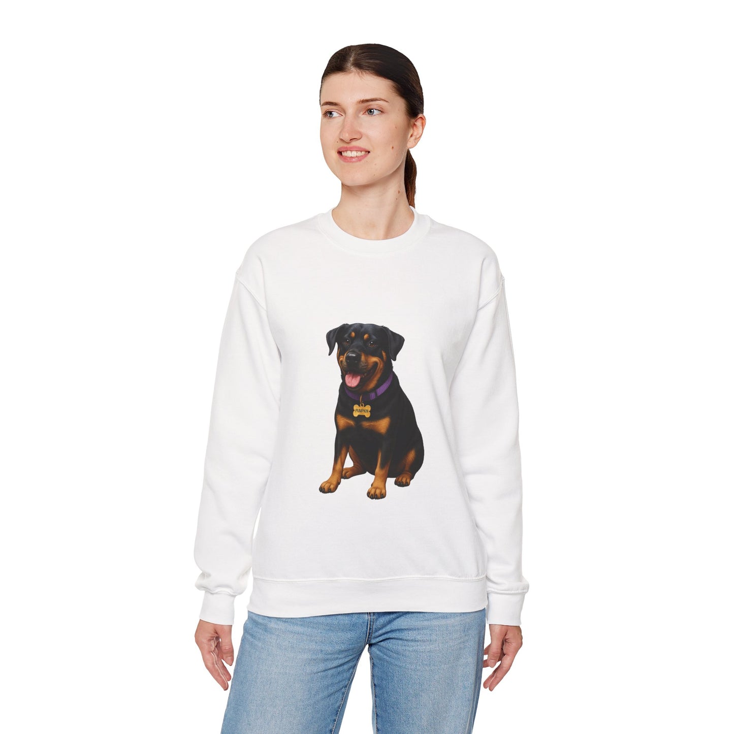 Rottweiler Lab Mix Pumpkin Sweatshirt