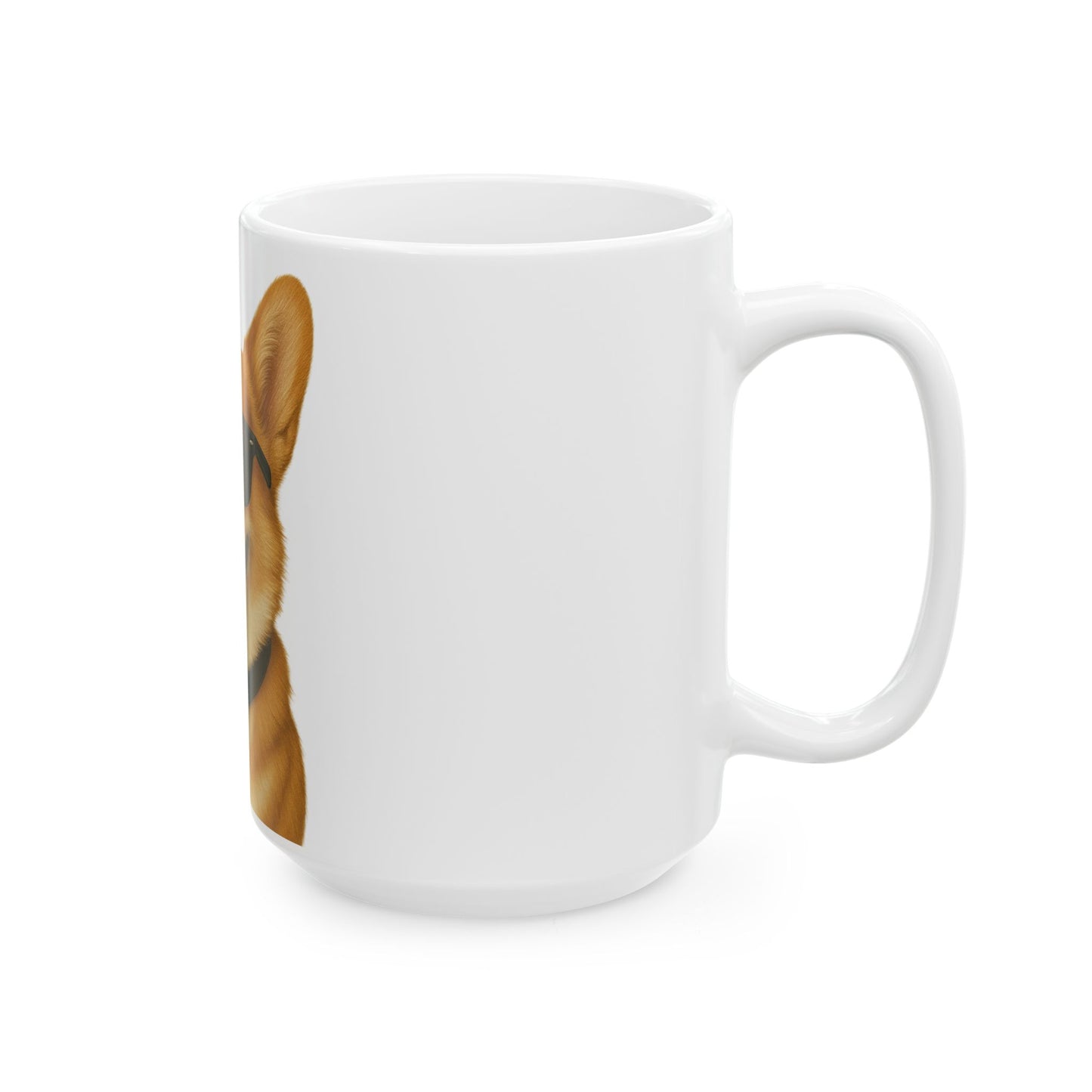 Corgi Wearing Sunglasses Ceramic Mug