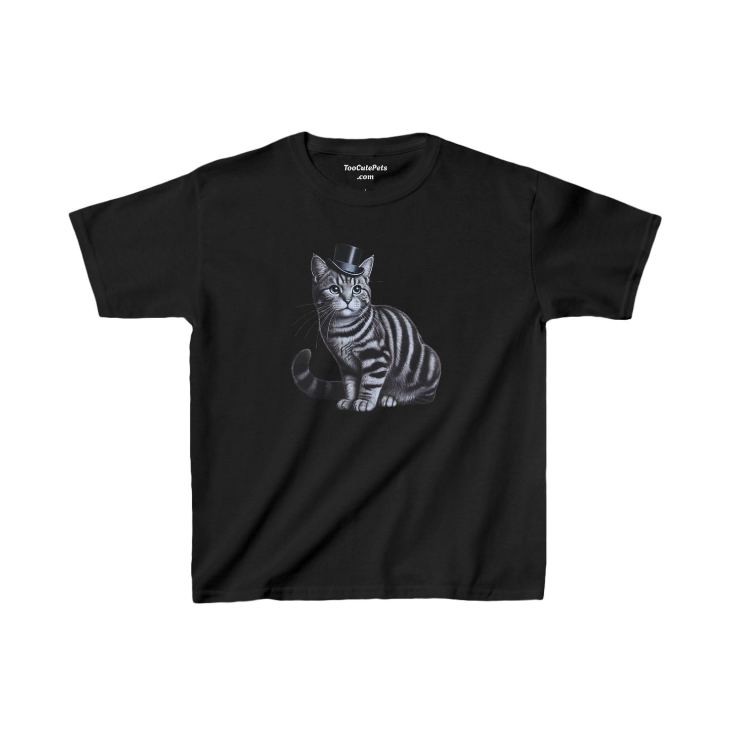 Tabby in Top Hat - Youth T-Shirt - Too Cute Pets