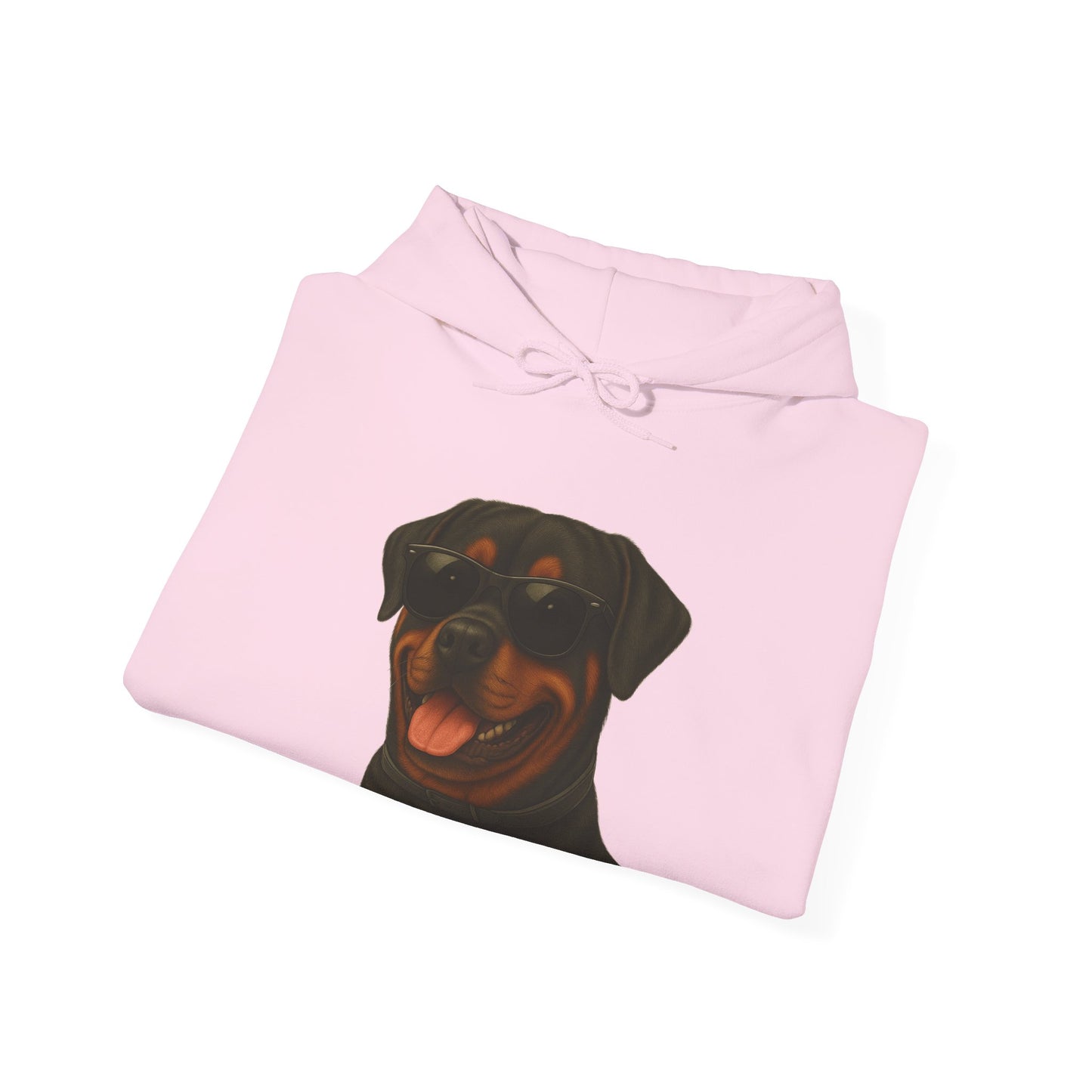 Rottweiler Wearing Sunglasses - Adult Hoodie