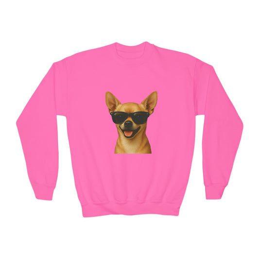 Chihuahua Wearing Sunglasses - Youth Sweatshirt