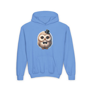 Owl Wearing A Top Hat - Hooded Youth Sweatshirt - Too Cute Pets