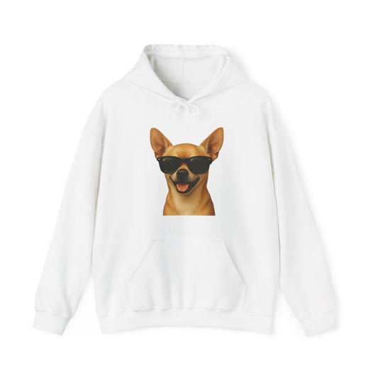 Chihuahua Wearing Sunglasses - Adult Hoodie