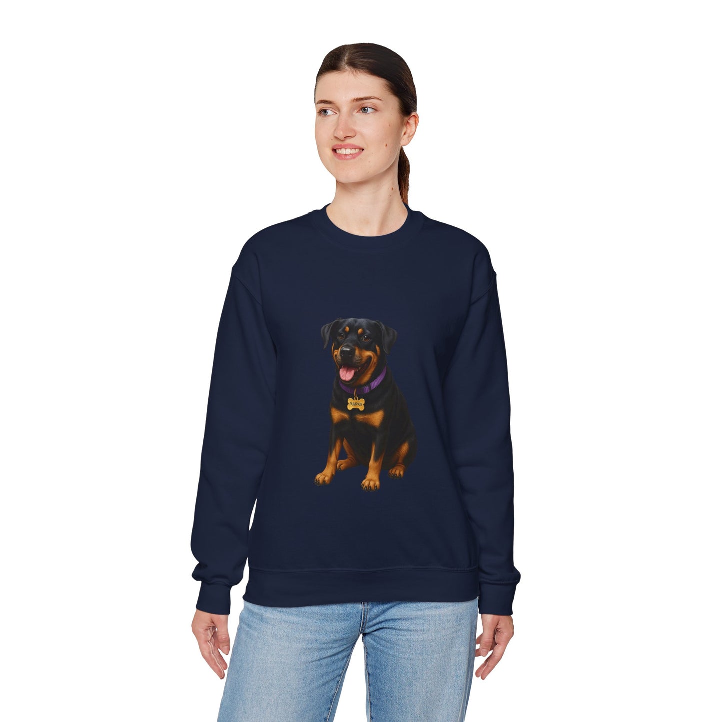 Rottweiler Lab Mix Pumpkin Sweatshirt