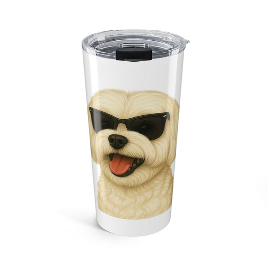 Maltese Wearing Sunglasses - 20oz Tumbler