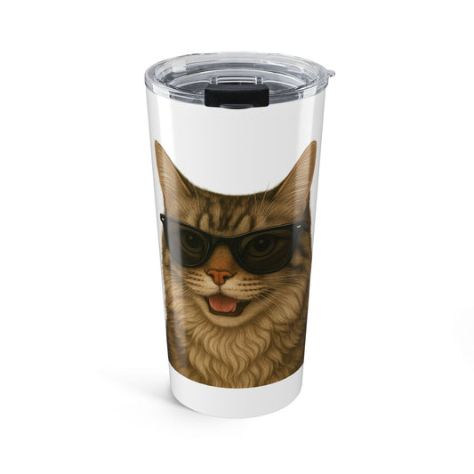 Siberian Cat Wearing Sunglasses - 20oz Tumbler