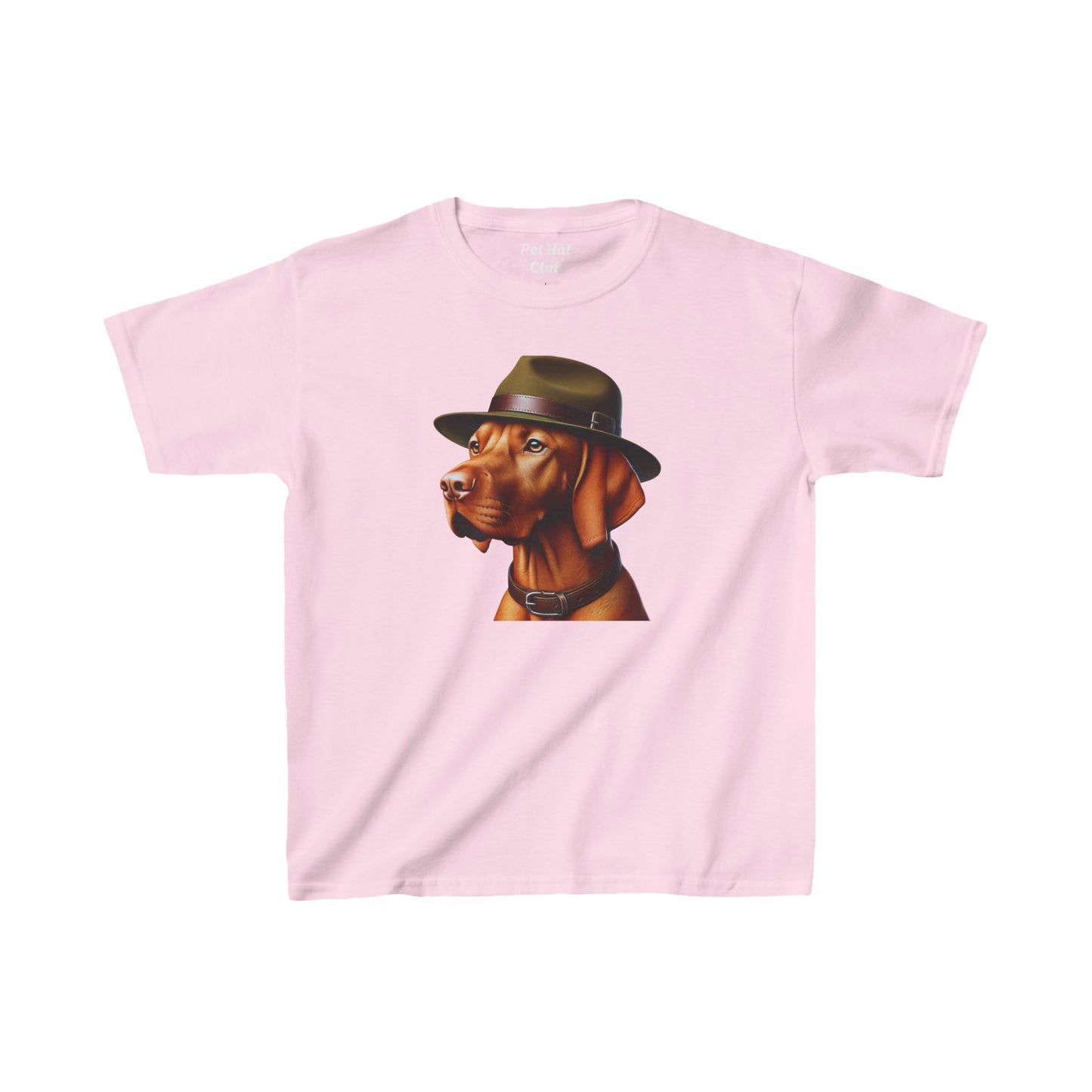 Vizsla With Campaign Hat Youth T-Shirt - Too Cute Pets