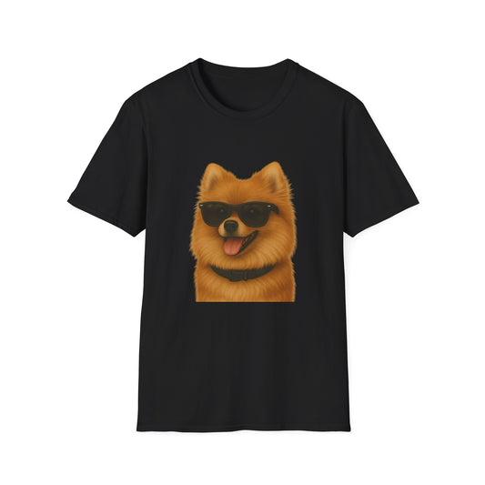 Pomeranian Wearing Sunglasses - Adult T-Shirt