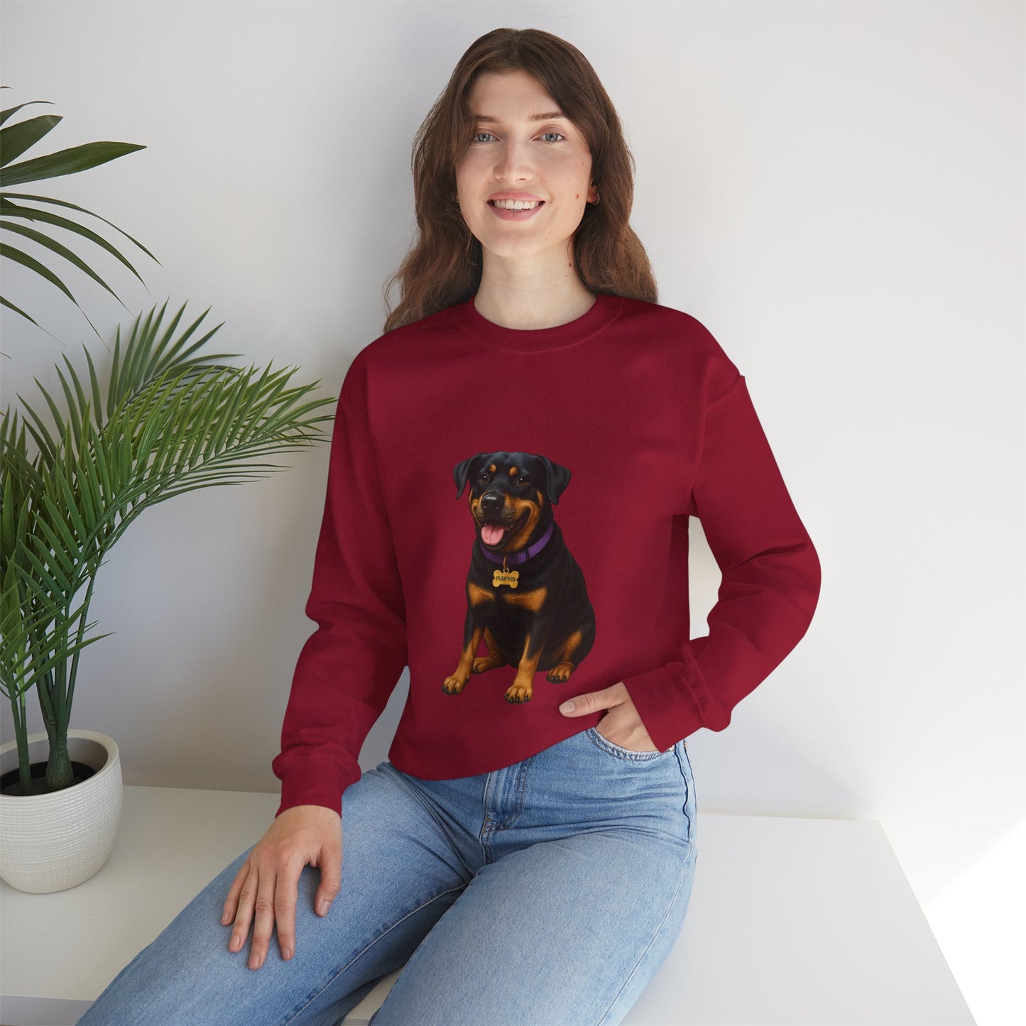 Rottweiler Lab Mix Pumpkin Sweatshirt