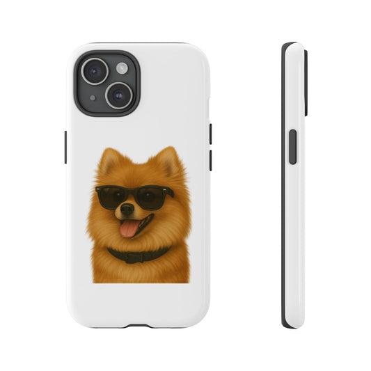 Pomeranian Wearing Sunglasses - Tough Phone Case