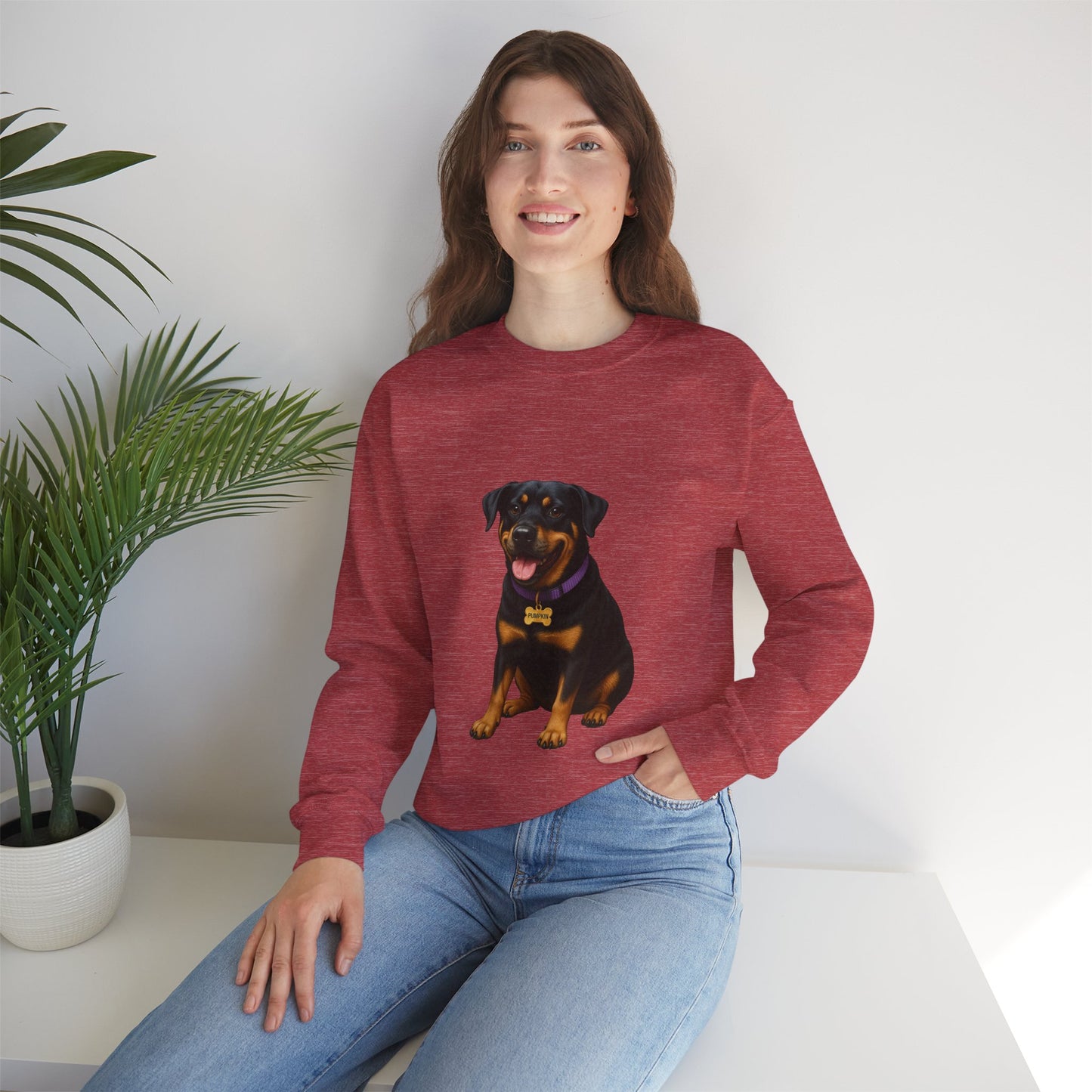 Rottweiler Lab Mix Pumpkin Sweatshirt