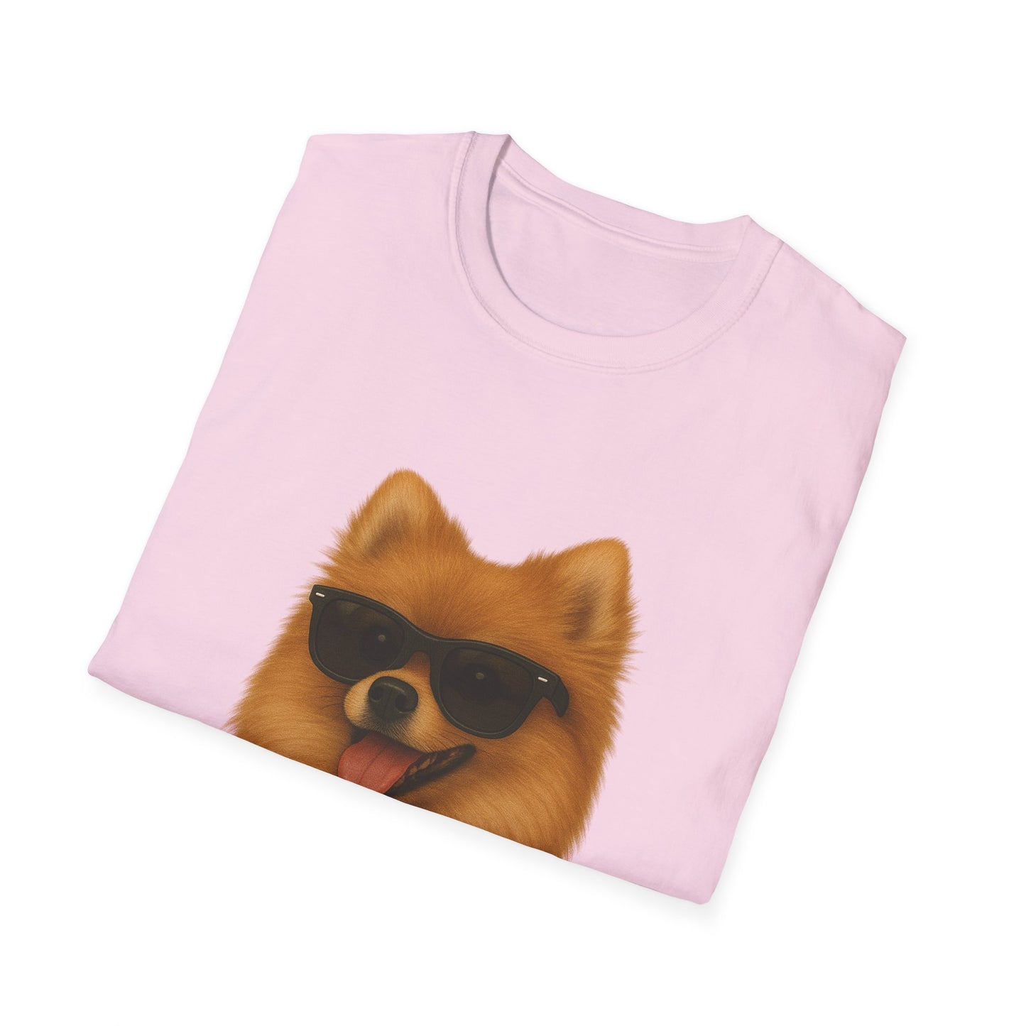 Pomeranian Wearing Sunglasses - Adult T-Shirt