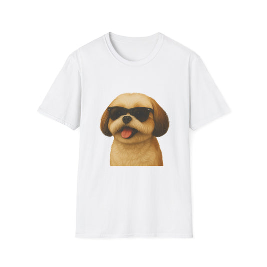 Shih Tzu Wearing Sunglasses - Adult T-Shirt