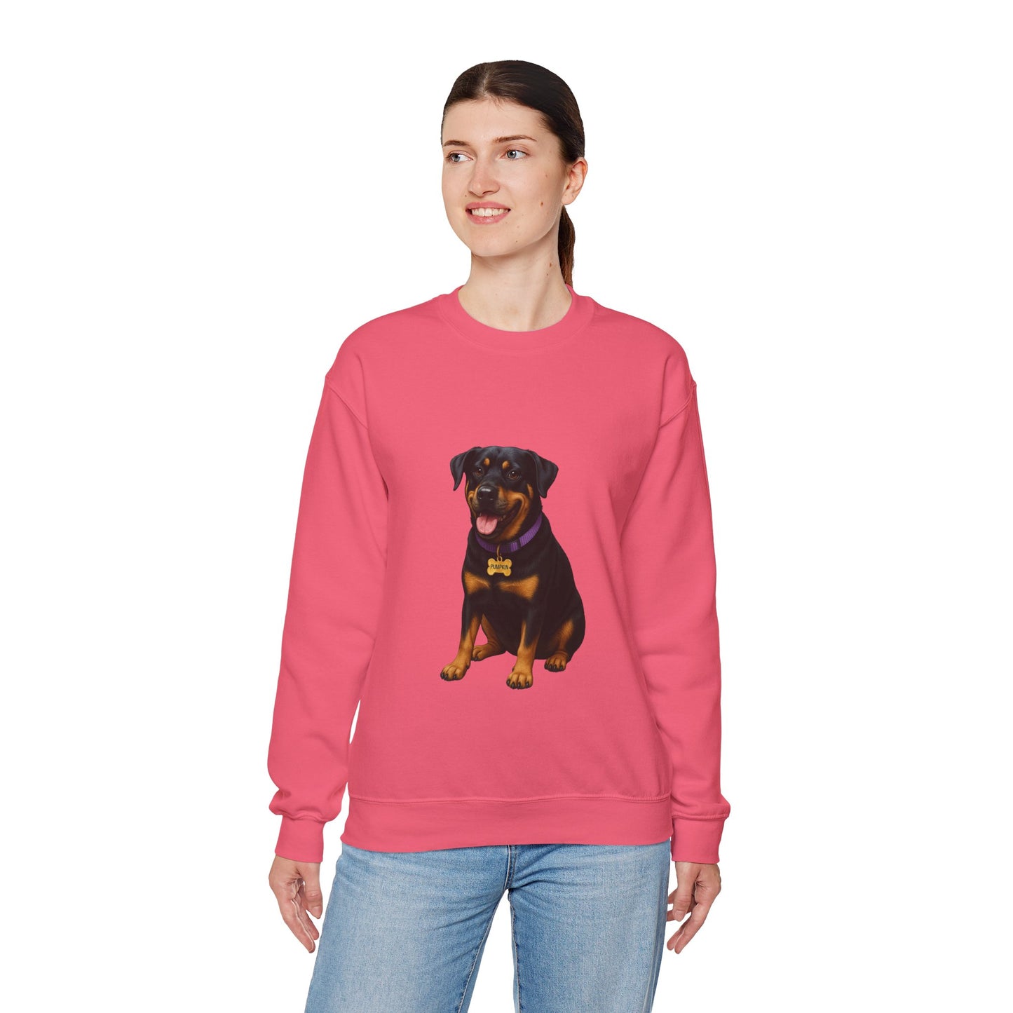 Rottweiler Lab Mix Pumpkin Sweatshirt