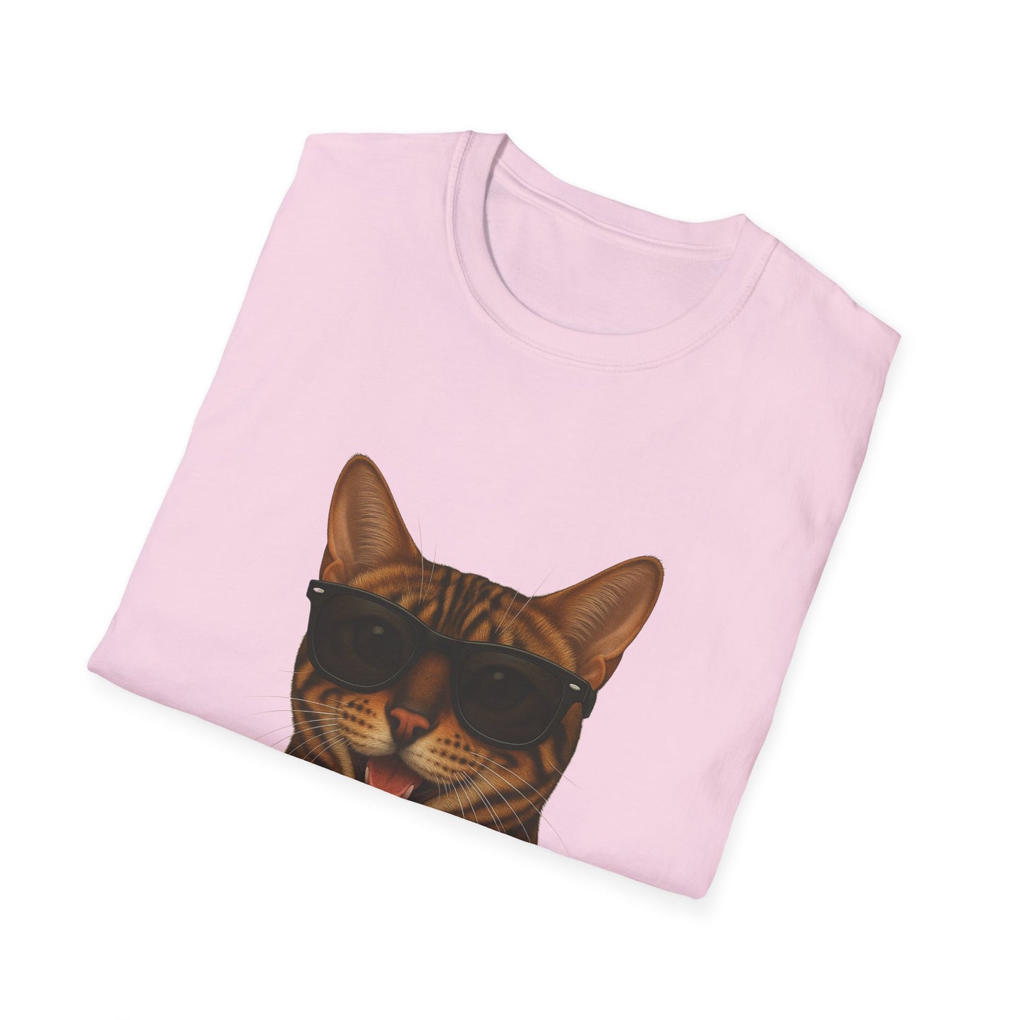 Bengal Cat Wearing Sunglasses - Adult T-Shirt