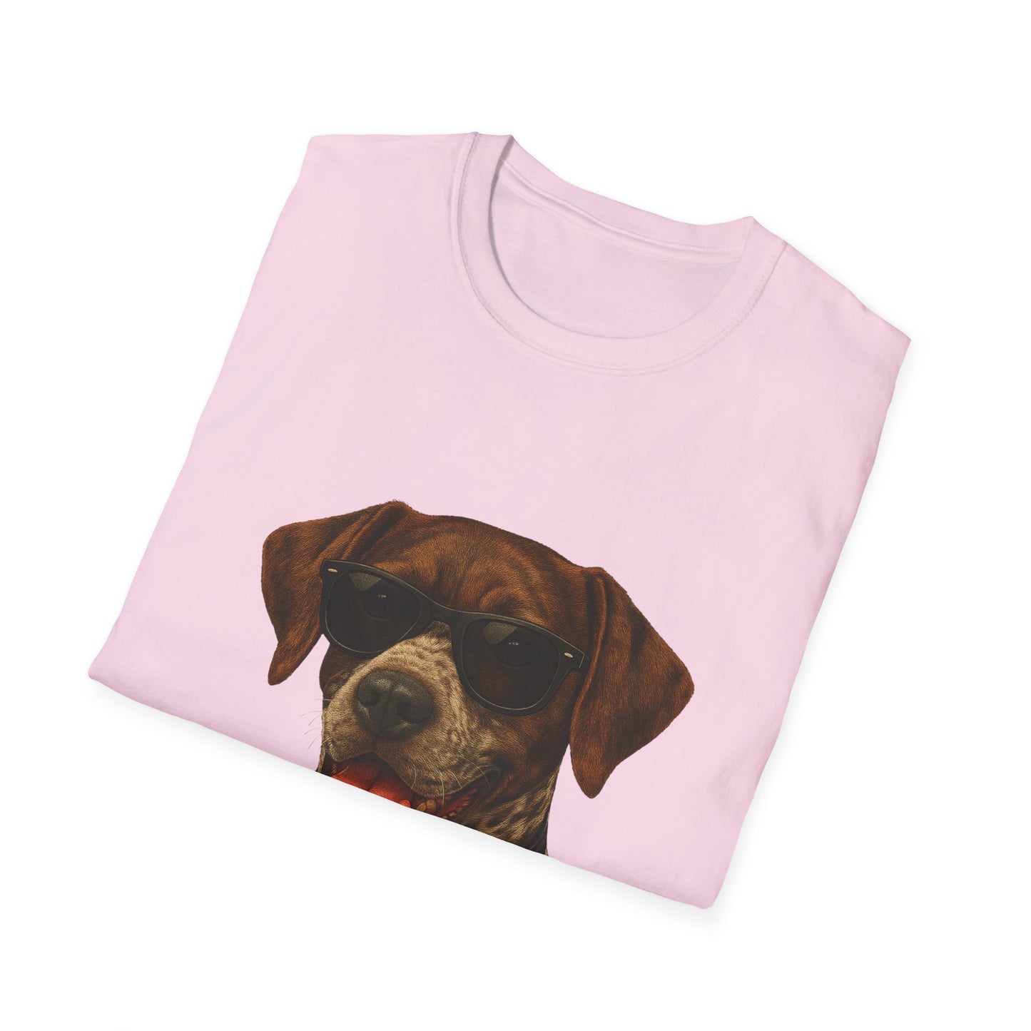 German Shorthaired Pointer Wearing Sunglasses - Adult T-Shirt