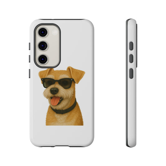 Miniature Schnauzer Wearing Sunglasses - Tough Phone Case