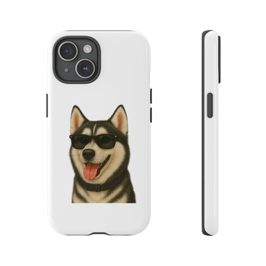 Siberian Husky Wearing Sunglasses - Tough Phone Case