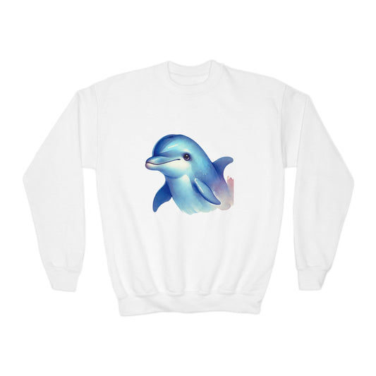 BayStar The Dolphin Youth Crewneck Sweatshirt - Comfy and Cute Style for Kids