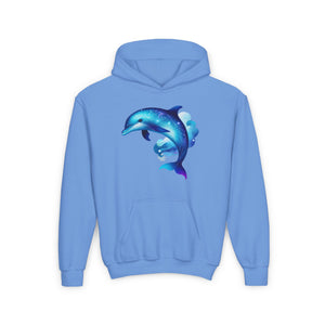 Cute Neptune The Dolphin Youth Hoodie Sweatshirt