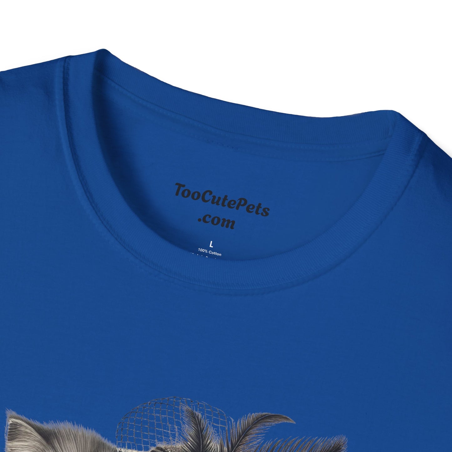 Persian Cat Wearing A Flower Fascinator - Adult T-Shirt -Too Cute Pets